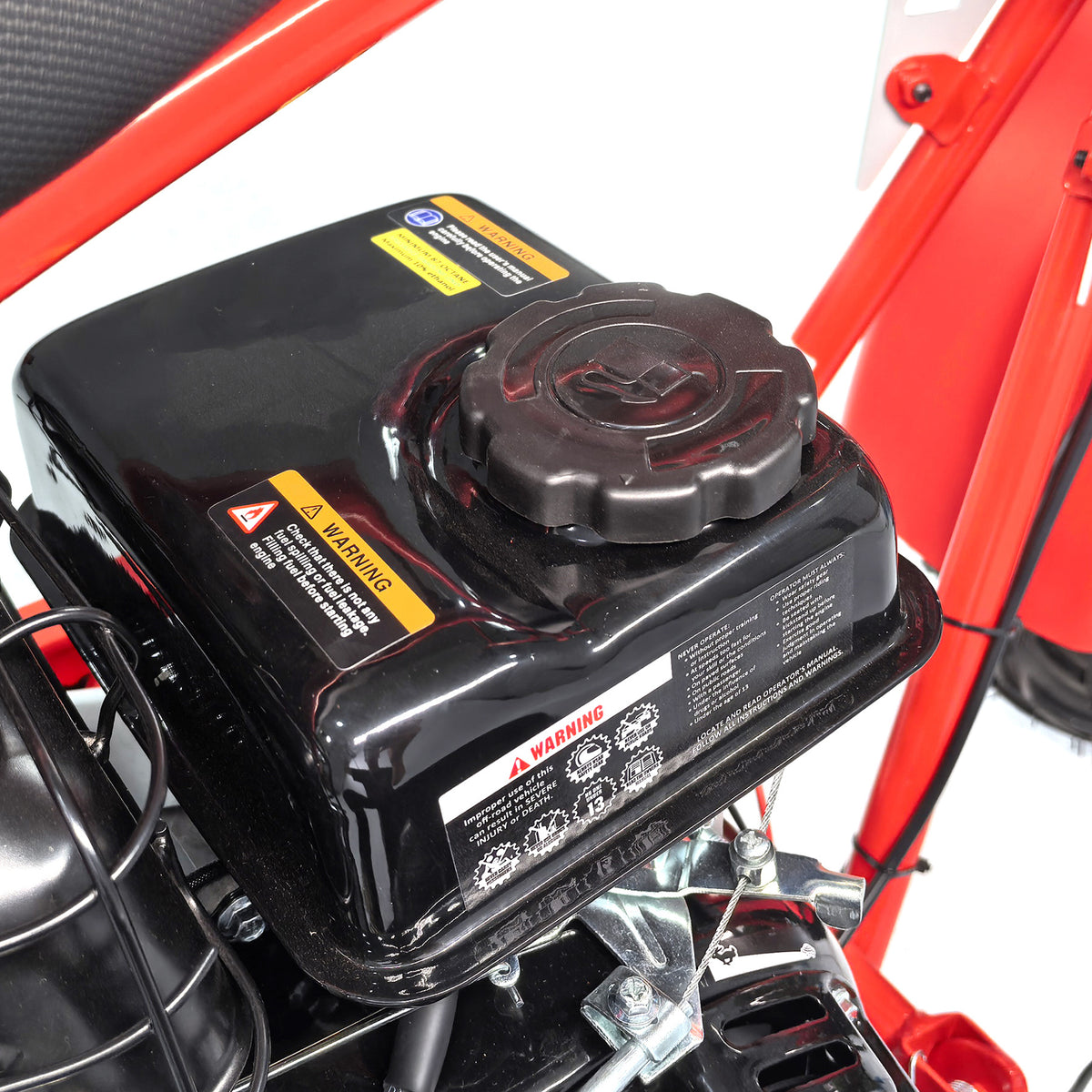 98cc 4-Stroke Pure Gas All-Terrain Mini Bike for Teens & Adults