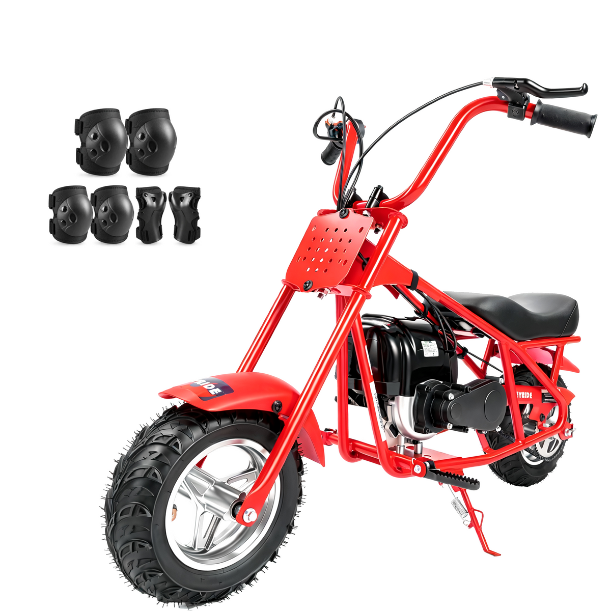 Kids & Teens Gas Mini Bike (40cc & 98cc, 4-Stroke) Black & Red