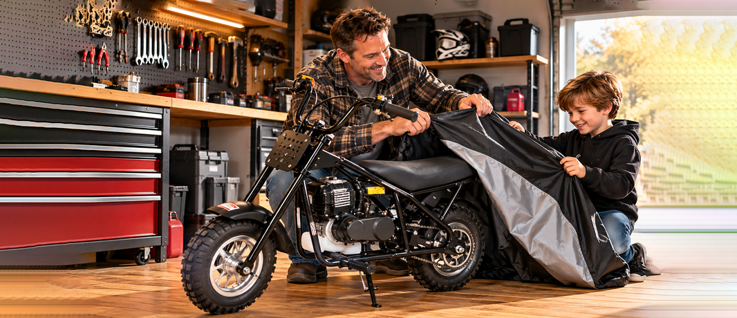 How to Store Your Kid's Mini Bike for Winter (Fuel, Oil & Chain)