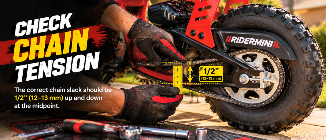 How Tight Should a Mini Bike Chain Be? (The ½-Inch Rule)
