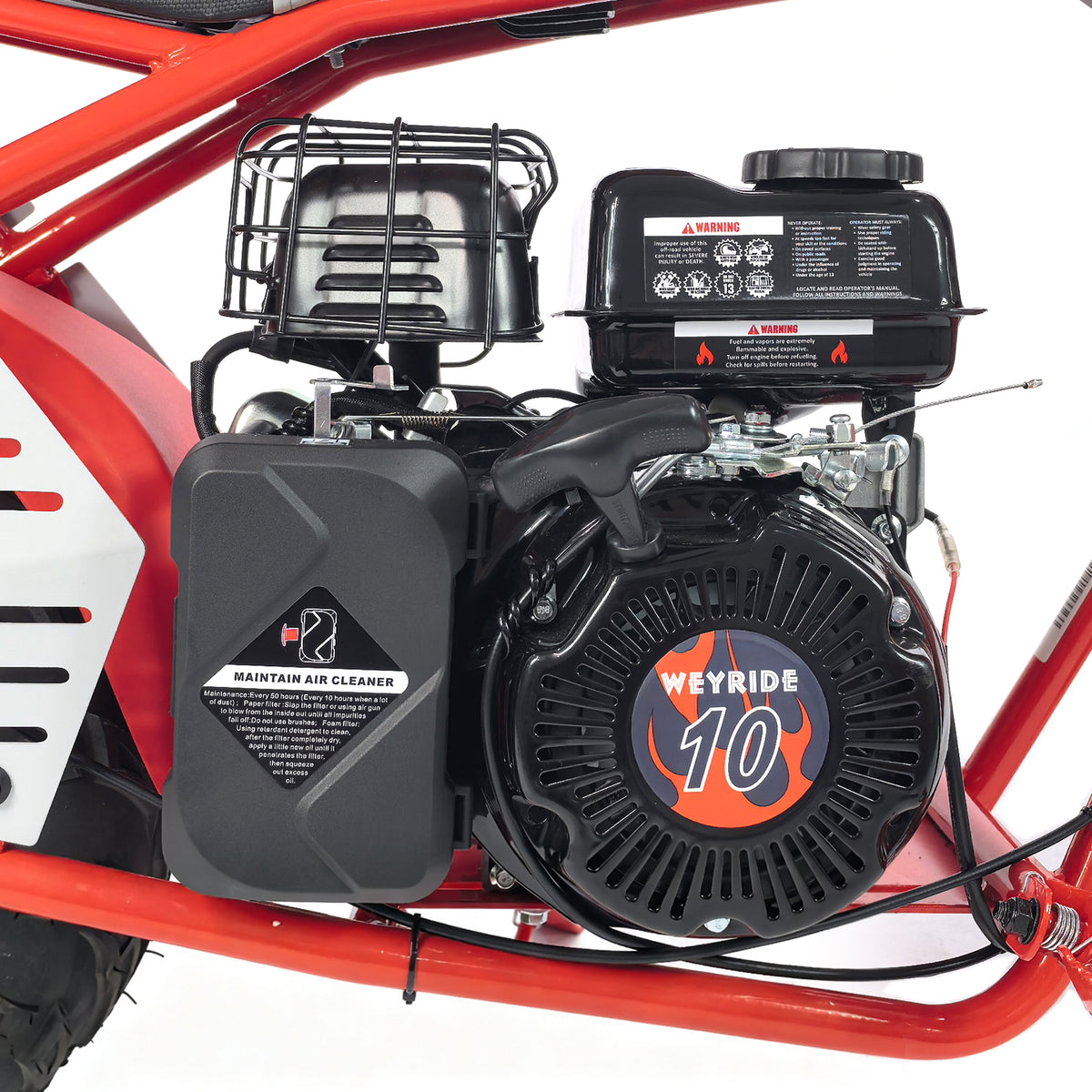 98cc 4-Stroke Pure Gas All-Terrain Mini Bike for Teens & Adults
