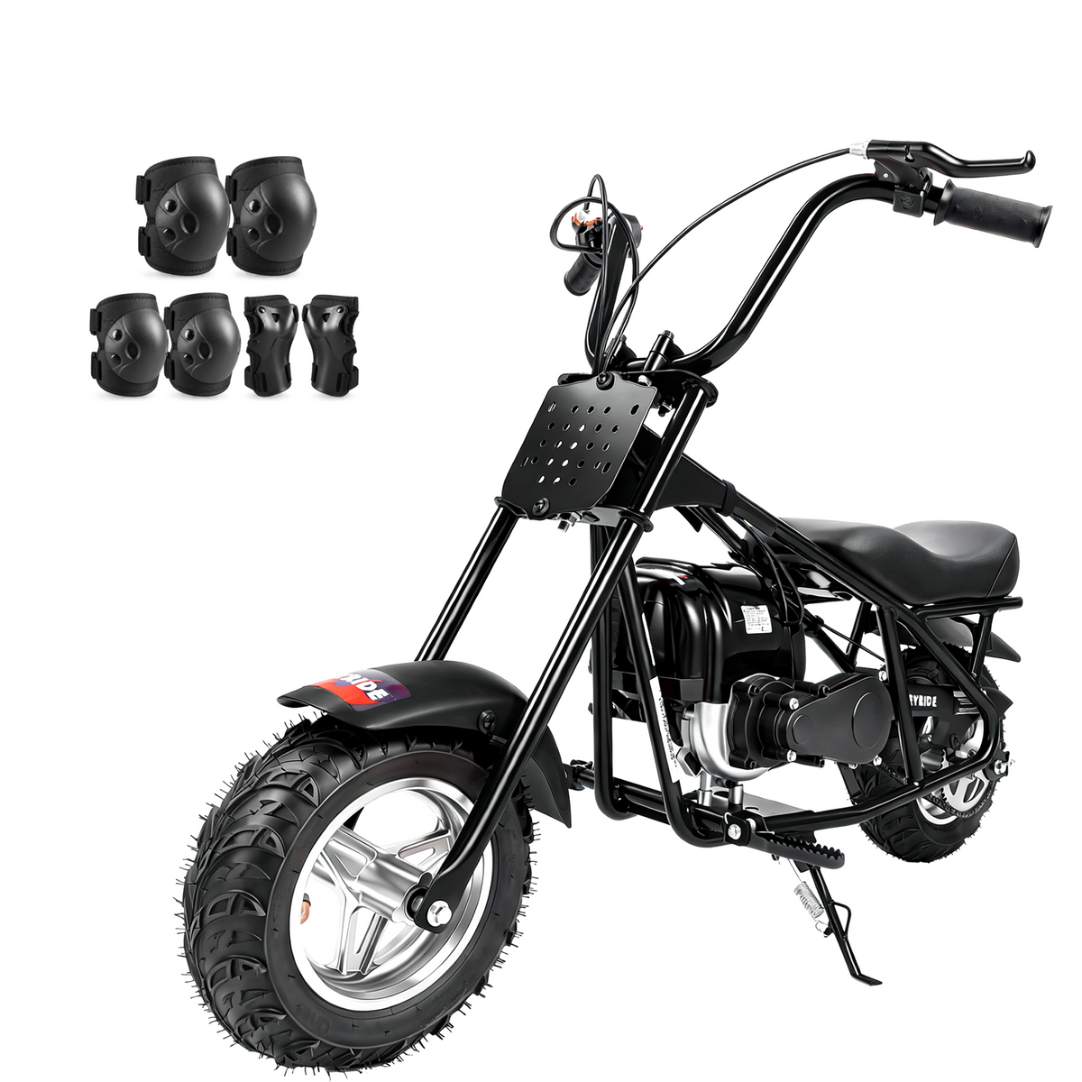Kids & Teens Gas Mini Bike (40cc & 98cc, 4-Stroke) Black & Red