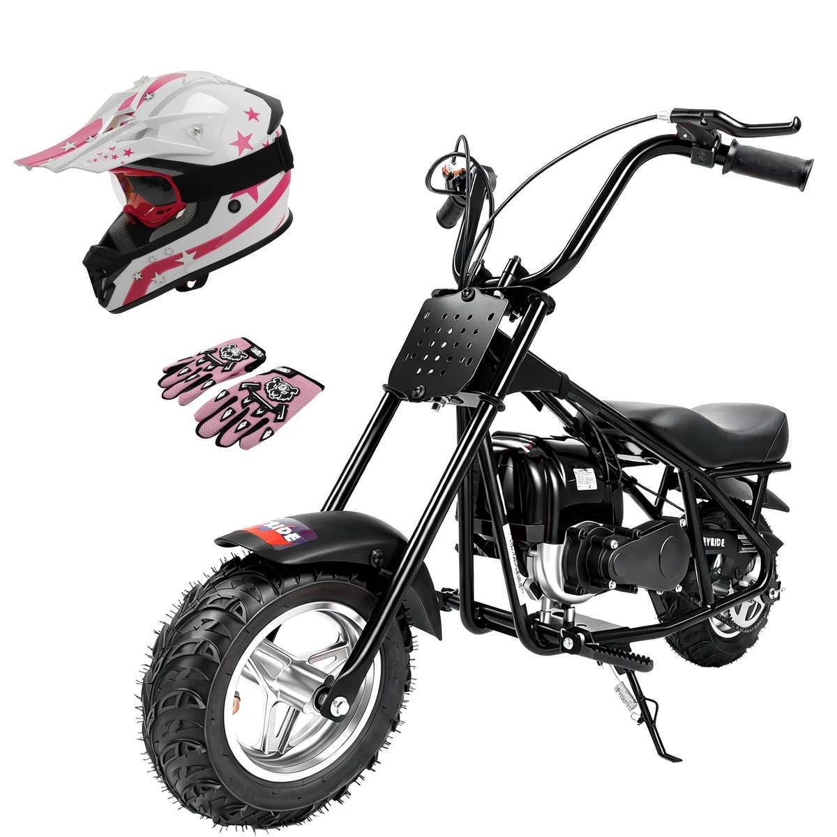 Kids & Teens Gas Mini Bike (40cc & 98cc, 4-Stroke) Black & Red